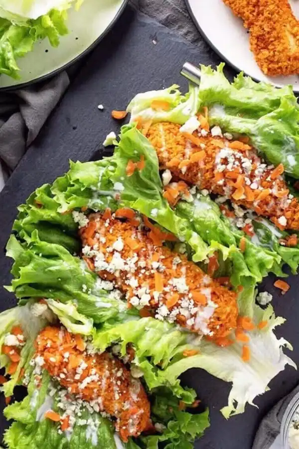 Buffalo Chicken Lettuce Wraps