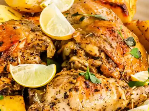 Instant Pot Lemon Garlic Chicken and Potatoes