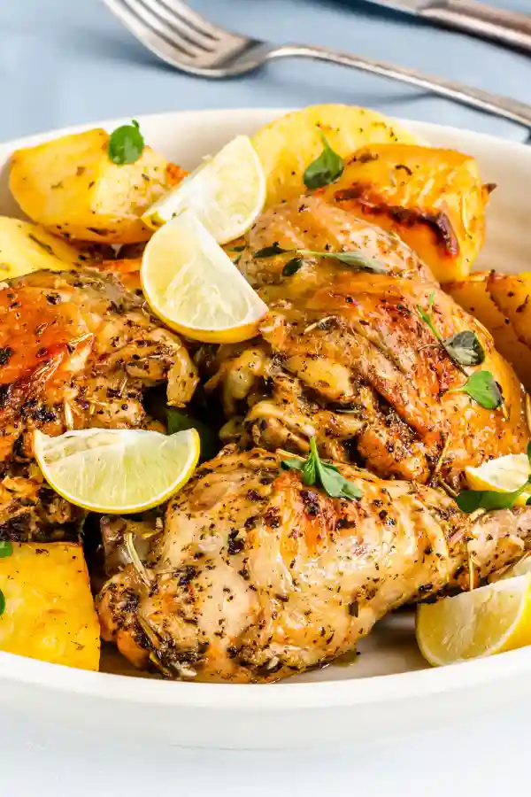 Instant Pot Lemon Garlic Chicken and Potatoes