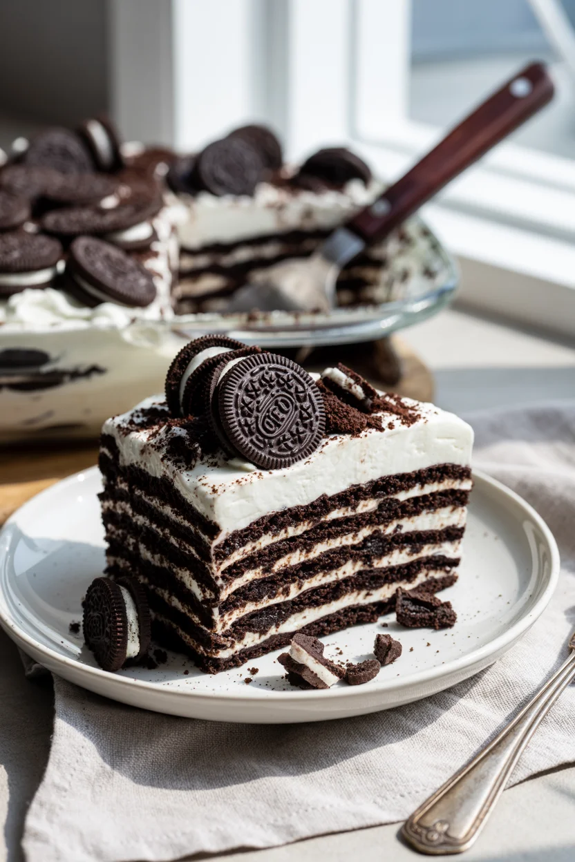 Oreo Icebox Cake