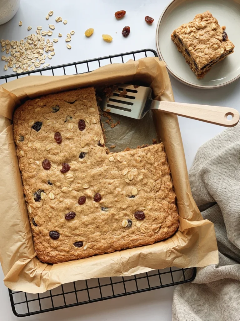 Oatmeal Raisin Cookie Bars 