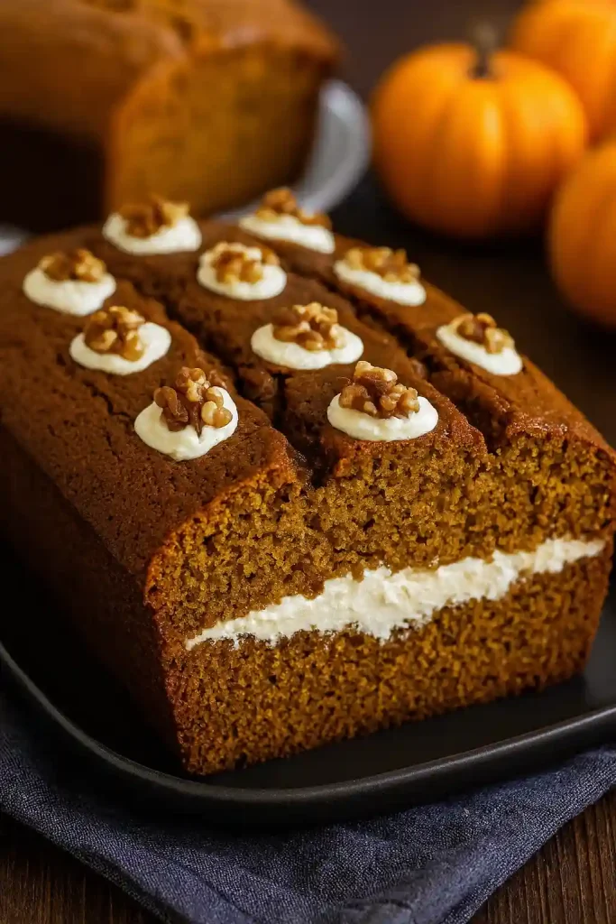 Pumpkin Bread With Maple Cream Cheese Filling