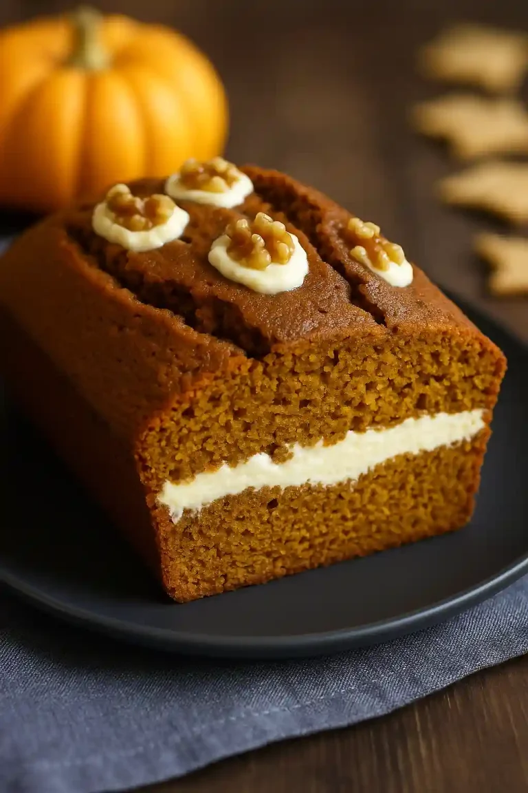 Pumpkin Bread With Maple Cream Cheese Filling