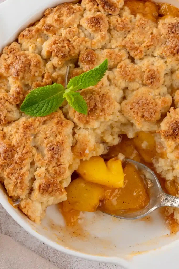 Bisquick Peach Cobbler