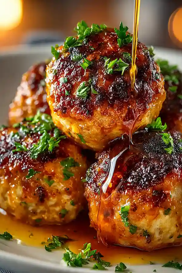 Baked Buffalo Chicken Meatballs