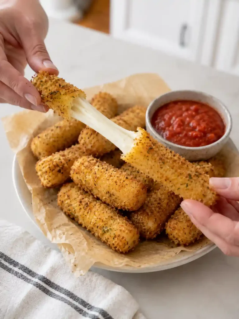 Baked Mozzarella Sticks