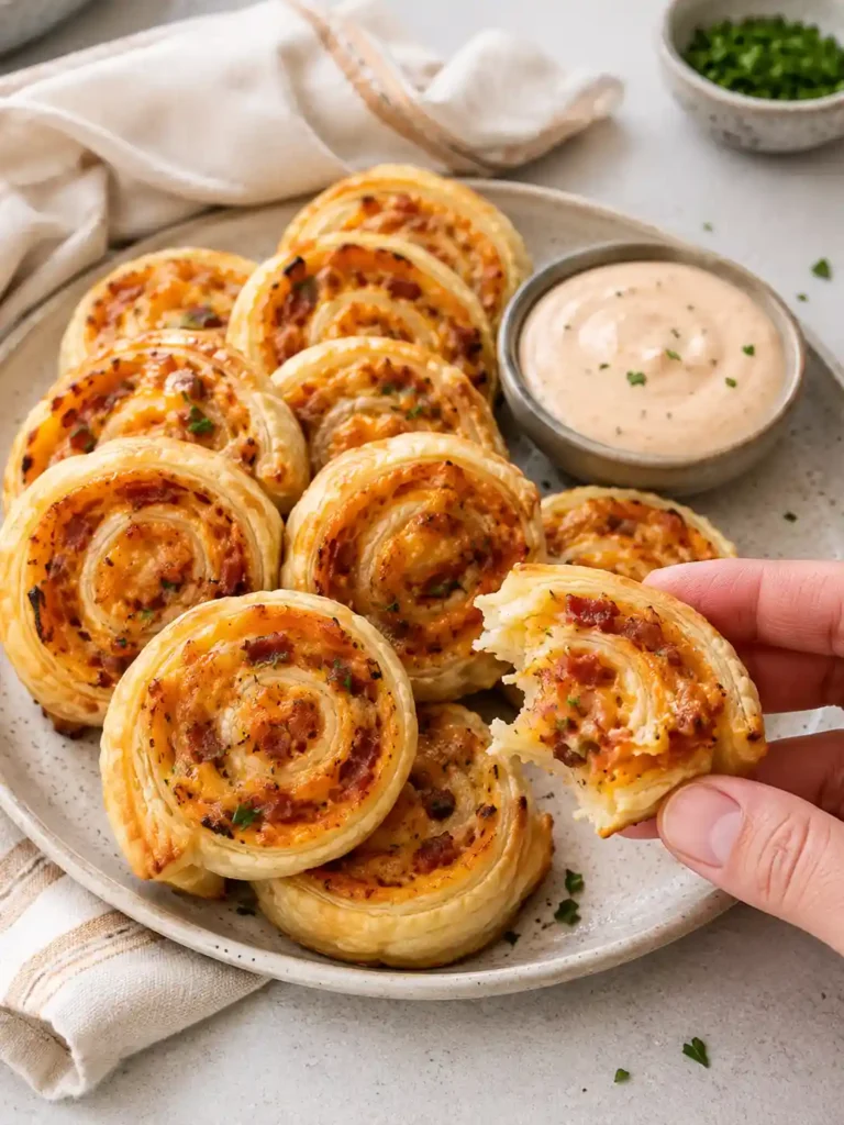 Cheddar Bacon Pinwheels