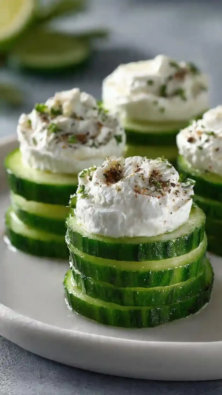 Cucumber Bites with Cream Cheese