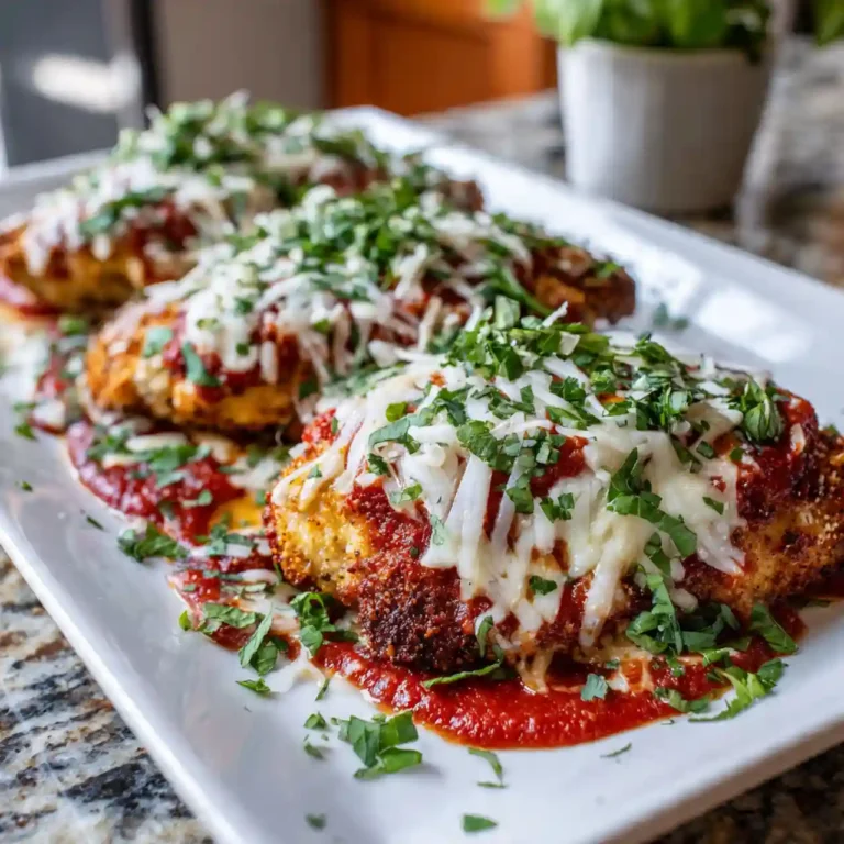 Easy Keto Chicken Parmesan (Low Carb & Crispy)