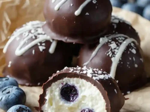 Blueberry Cheesecake Protein Energy Balls 