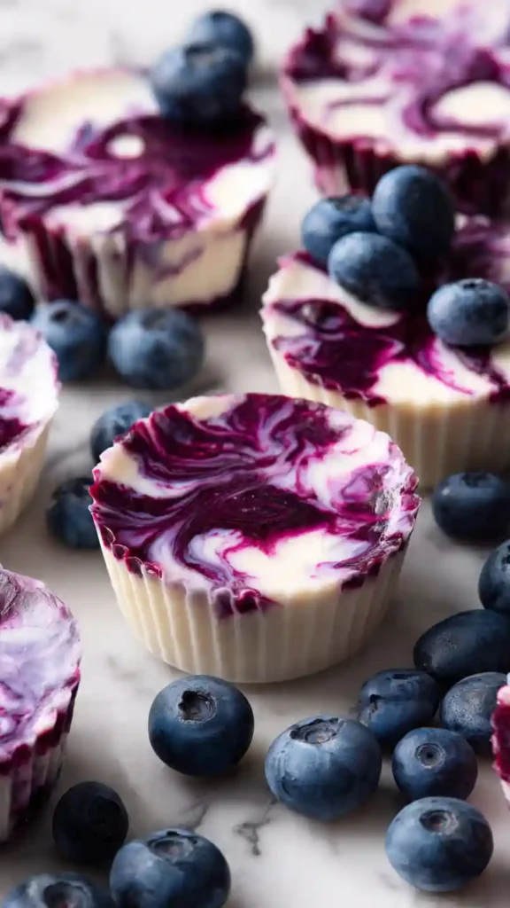 Blueberry Swirl Yogurt Bites