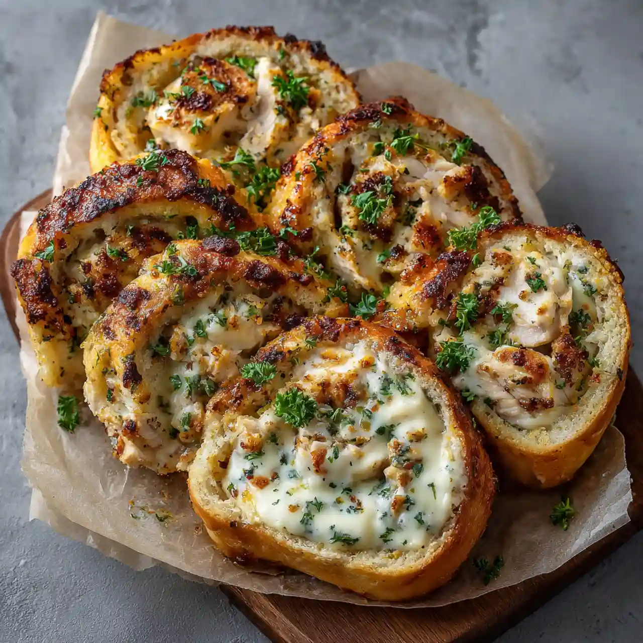 Chicken Alfredo Rolls