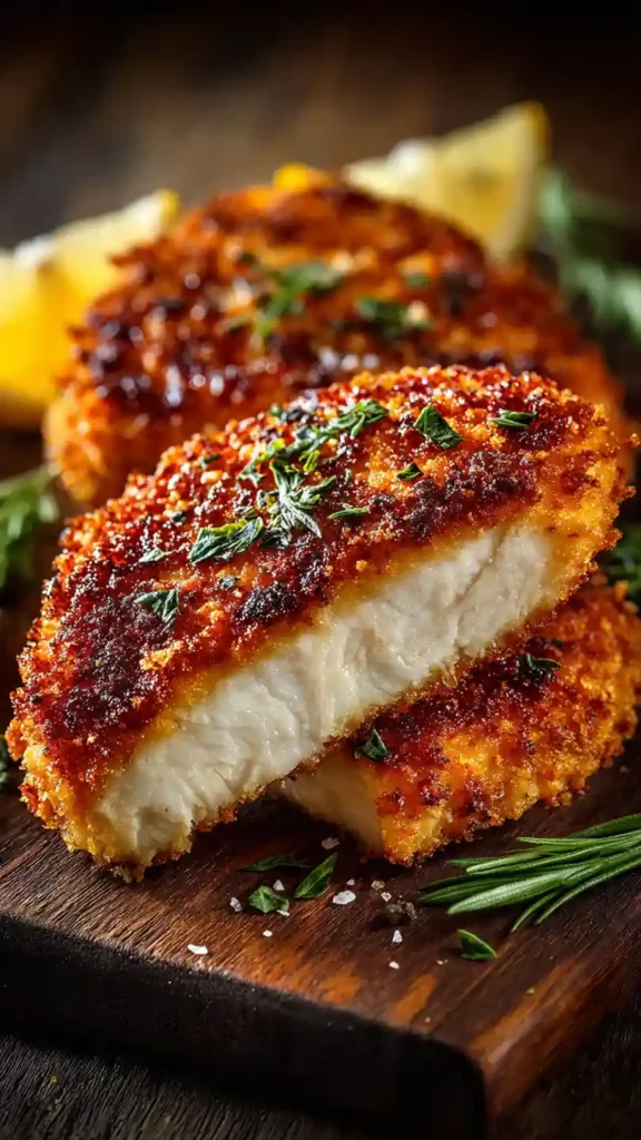Crispy Oven Baked Chicken Cutlets
