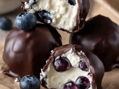 Frozen Blueberry Yogurt Clusters