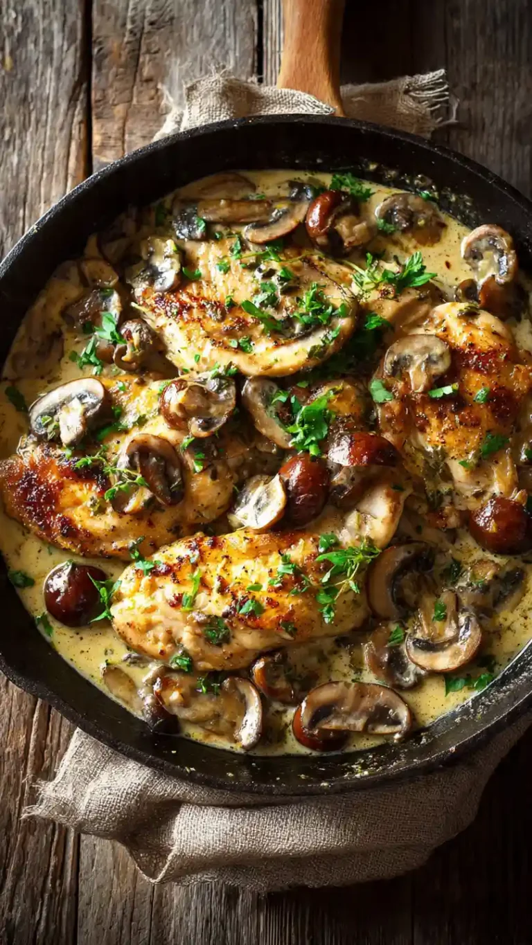 Keto Creamy Mushroom Chicken