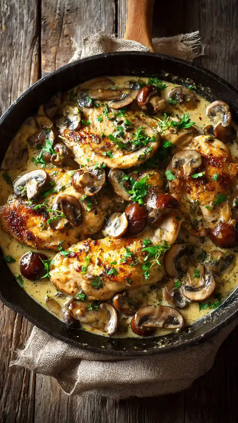 Keto Creamy Mushroom Chicken