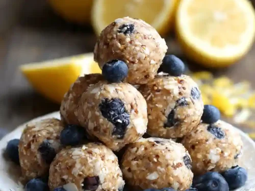 Lemon Blueberry Protein Bites