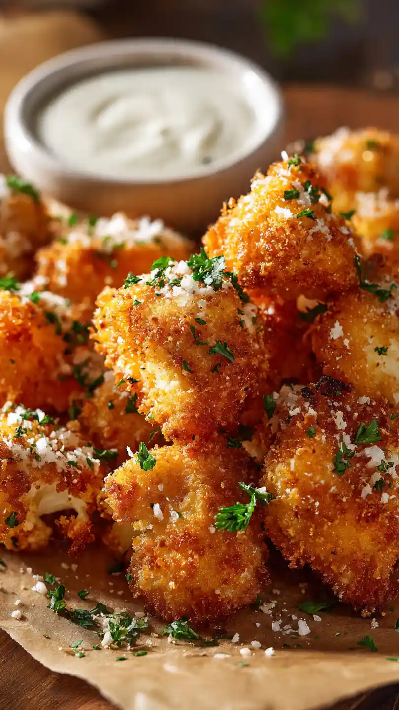 Parmesan Cauliflower Bites