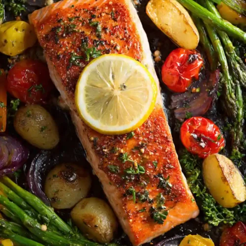 Sheet Pan Salmon & Vegetables