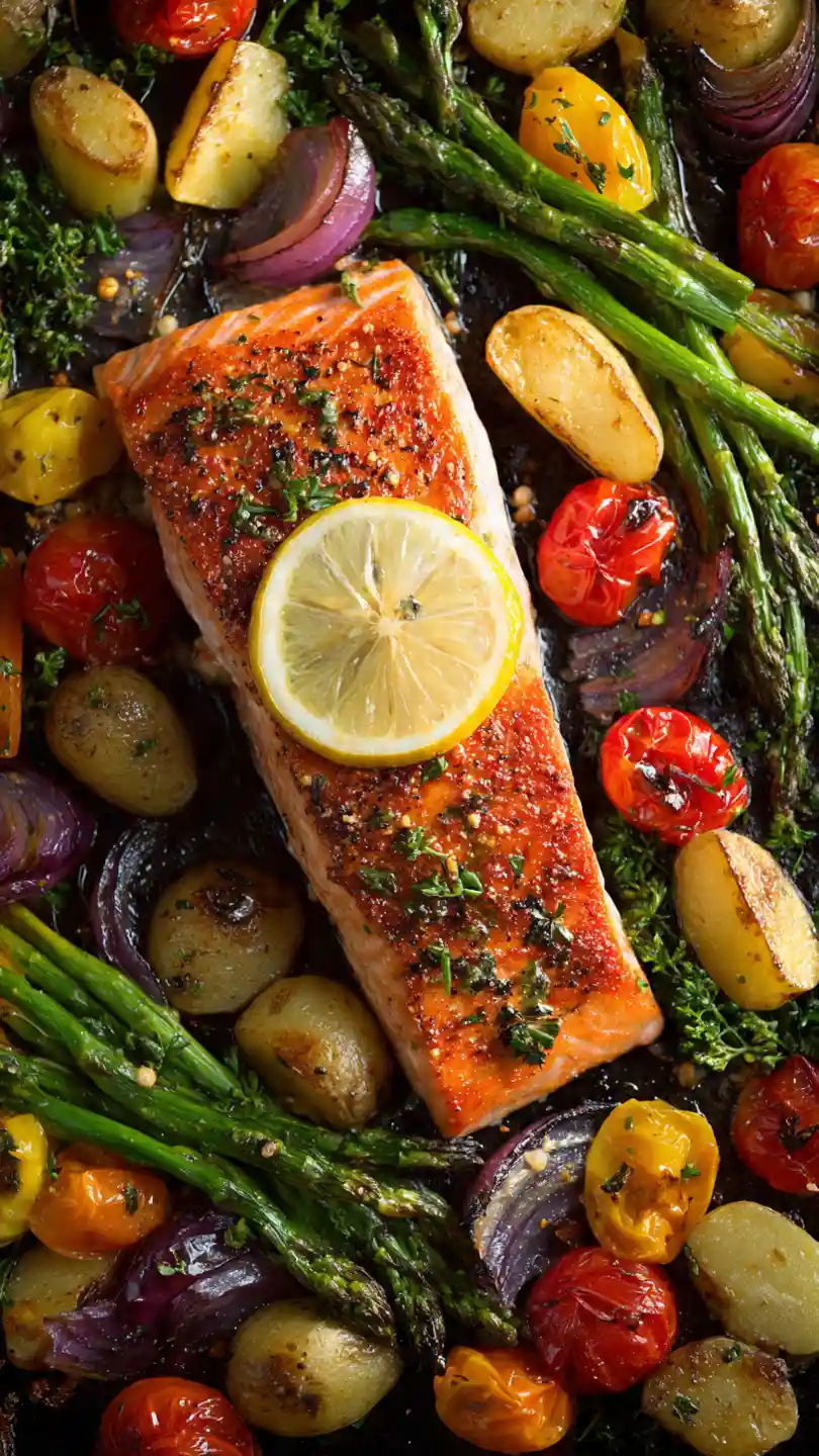 Sheet Pan Salmon & Vegetables