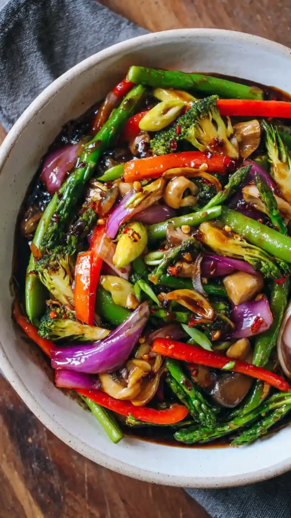 veggie-stir-fry-with-garlic-sauce