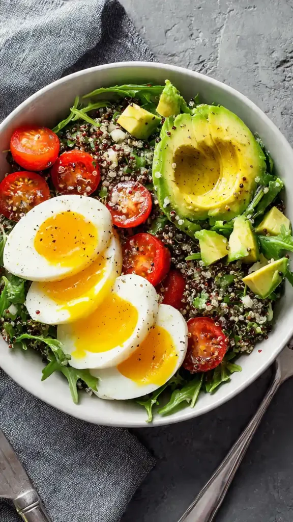egg avocado protein salad