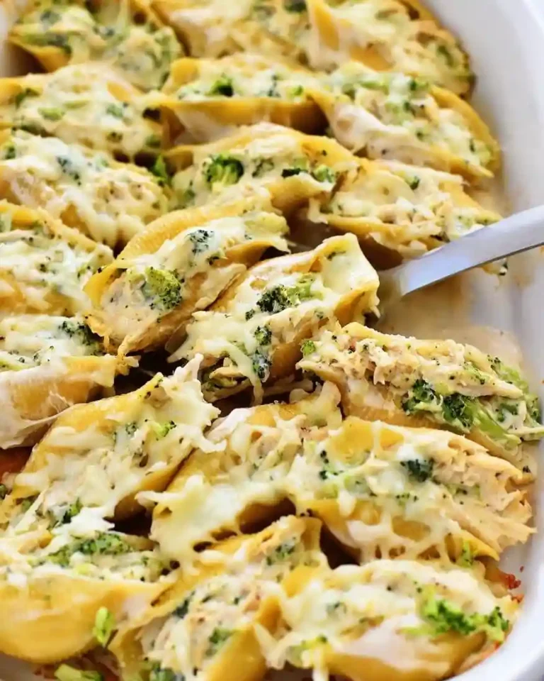 Chicken Alfredo Stuffed Shells