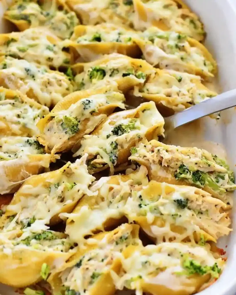 Chicken Alfredo Stuffed Shells