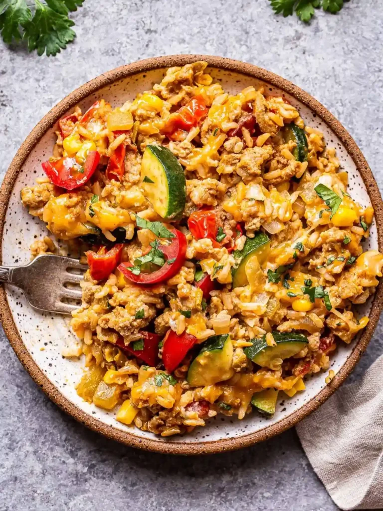 Chicken Taco Rice Skillet 