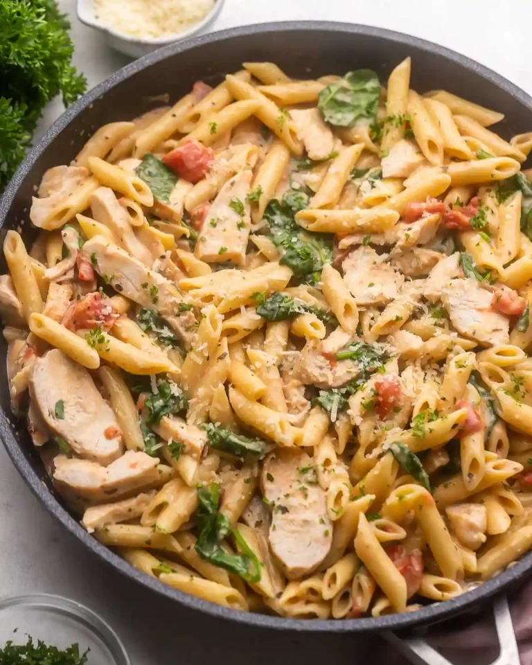 Creamy Garlic Parmesan Chicken Pasta 