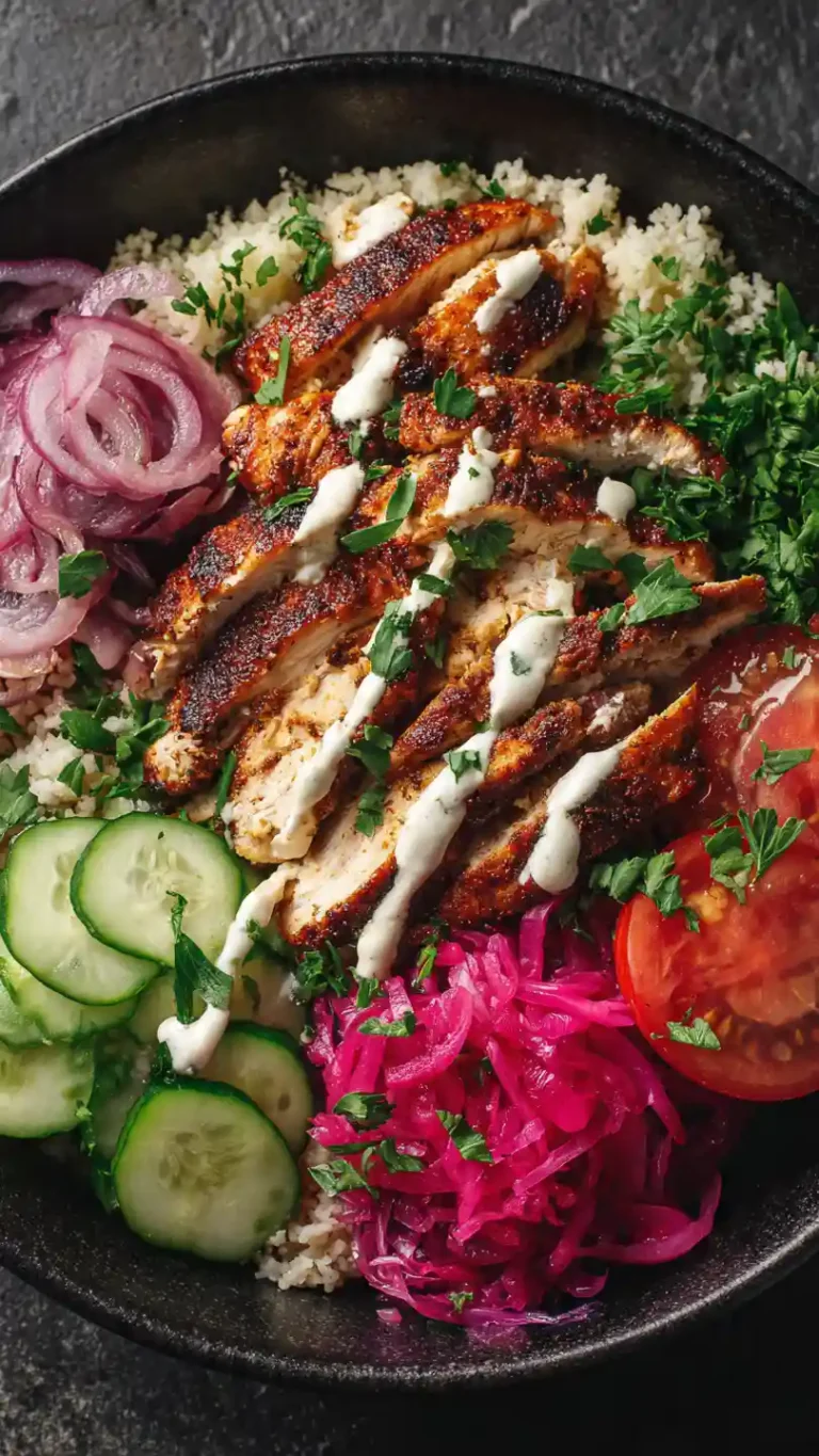 Keto Chicken Shawarma Bowl