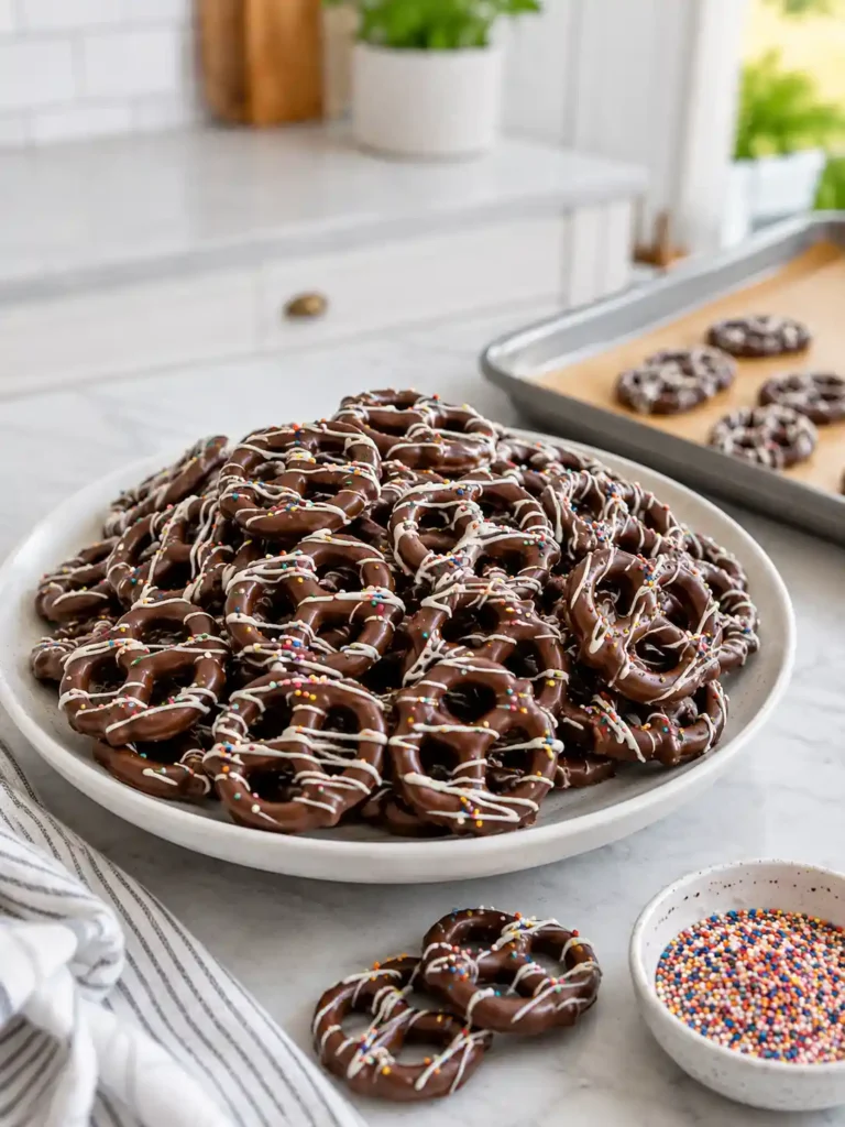Chocolate Dipped Pretzels