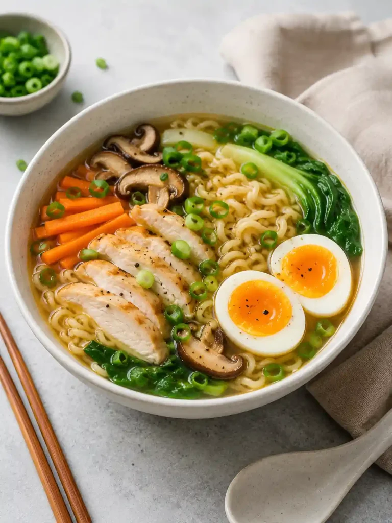 Easy Chicken Ramen with Veggies